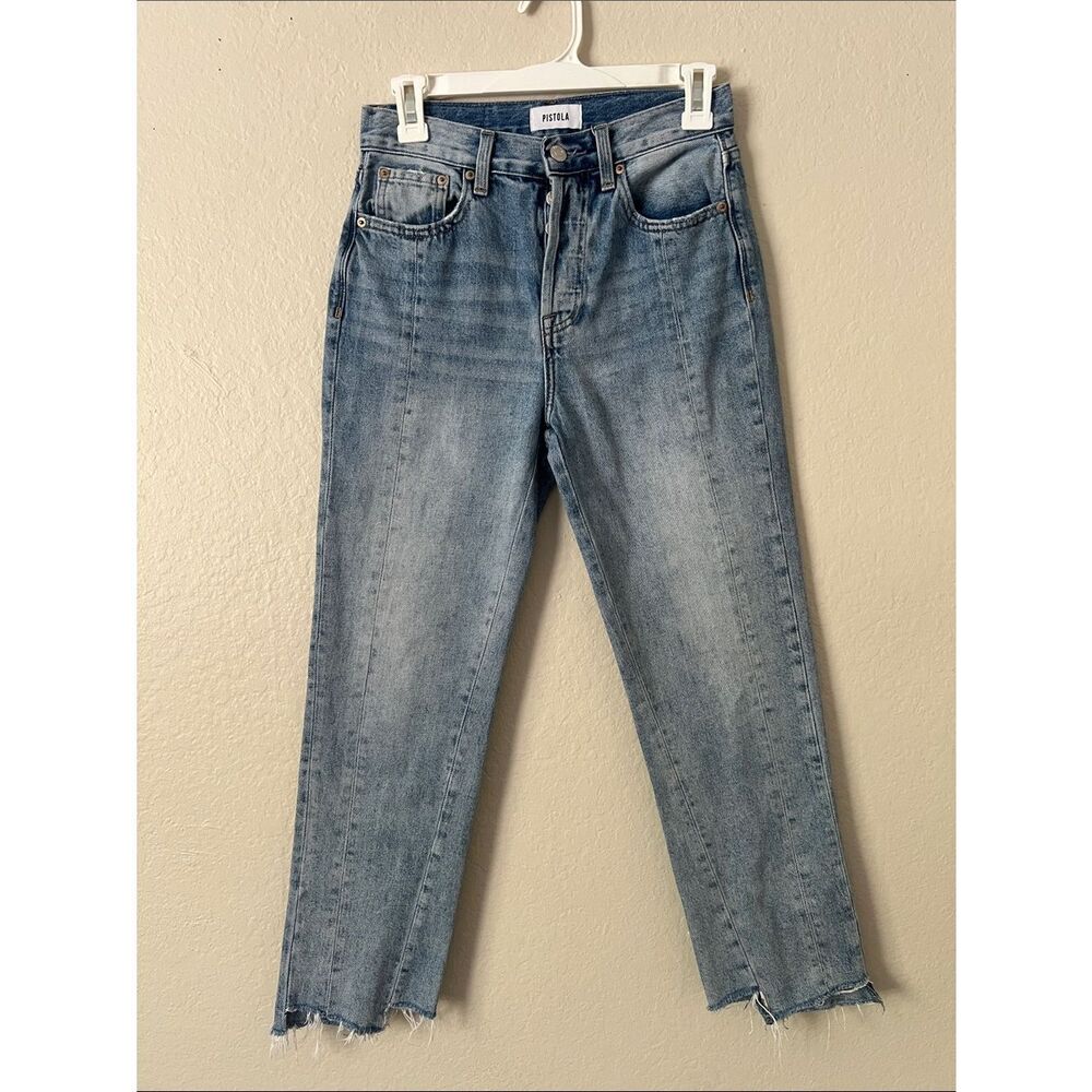 EUC Pistola 100% Cotton Raw Hem Button Fly Jeans in Size 24